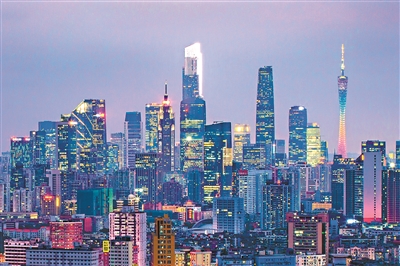 广州繁华的夜景