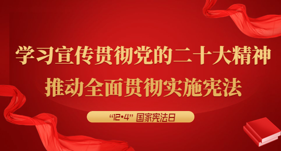 学习宣传贯彻党的二十大精神，推动全面贯彻实施宪法
