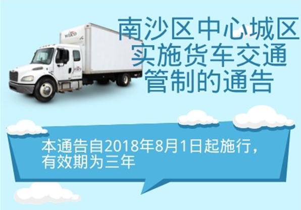 【一图读懂】《广州市南沙区人民政府关于南沙区中心城区实施货车交通管制的通告》