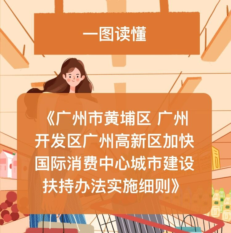 【一图读懂】广州市黄埔区商务局 广州开发区商务局关于印发《广州市黄埔区 广州开发区广州高新区加快国际消费中心城市建设扶持办法实施细则》文件解读材料