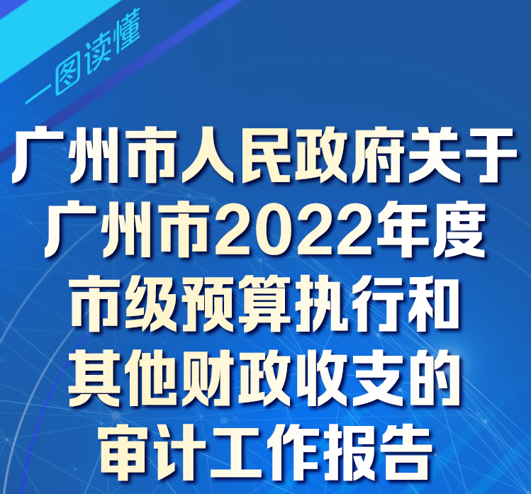 【一图读懂】大阳城集团娱乐视频关于广州市2022年度市级预算执行和其他财政收支的审计工作报告