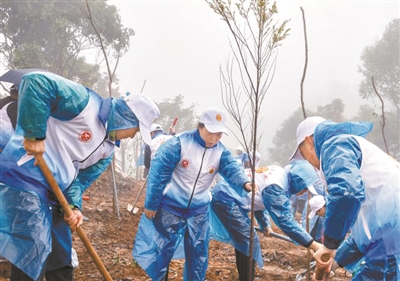 2024年“广州职工公益林”义务植树活动启动