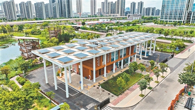 伞形结构、“保温马甲”、光伏发电……广州首座近零能耗公交站这样做