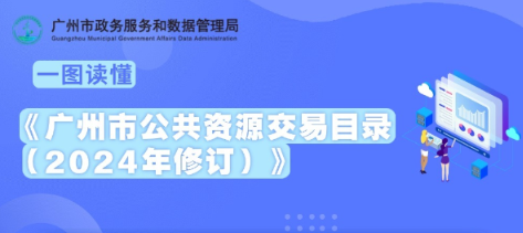 【一图读懂】《广州市公共资源交易目录（2024年修订）》图文解读