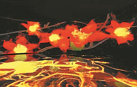 广州艺博院“数字红韵”艺术展对外开放