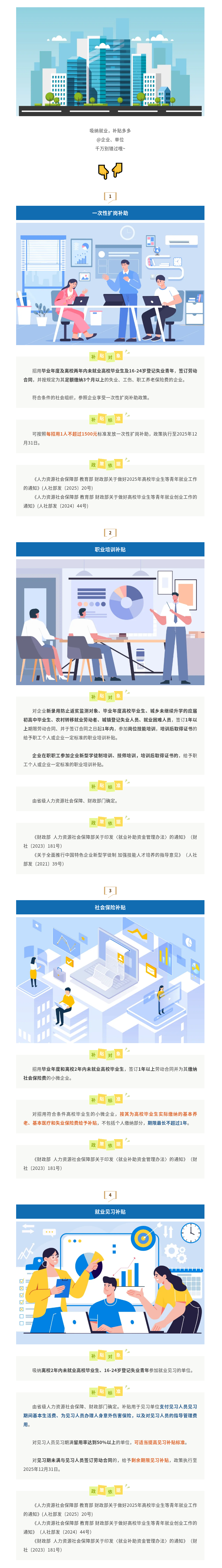 【就业创业政策清单】吸纳就业，各类补贴别忘领！企业进&rarr;.png