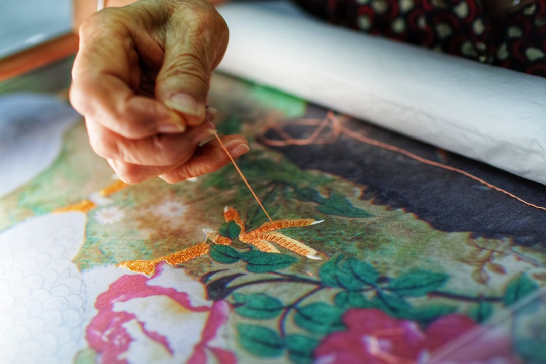 王维宣20220808梁桂开省级代表性 国家级非遗项目广绣的传承人 (7)