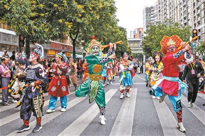 高楼之下赏民俗 CBD里过大年