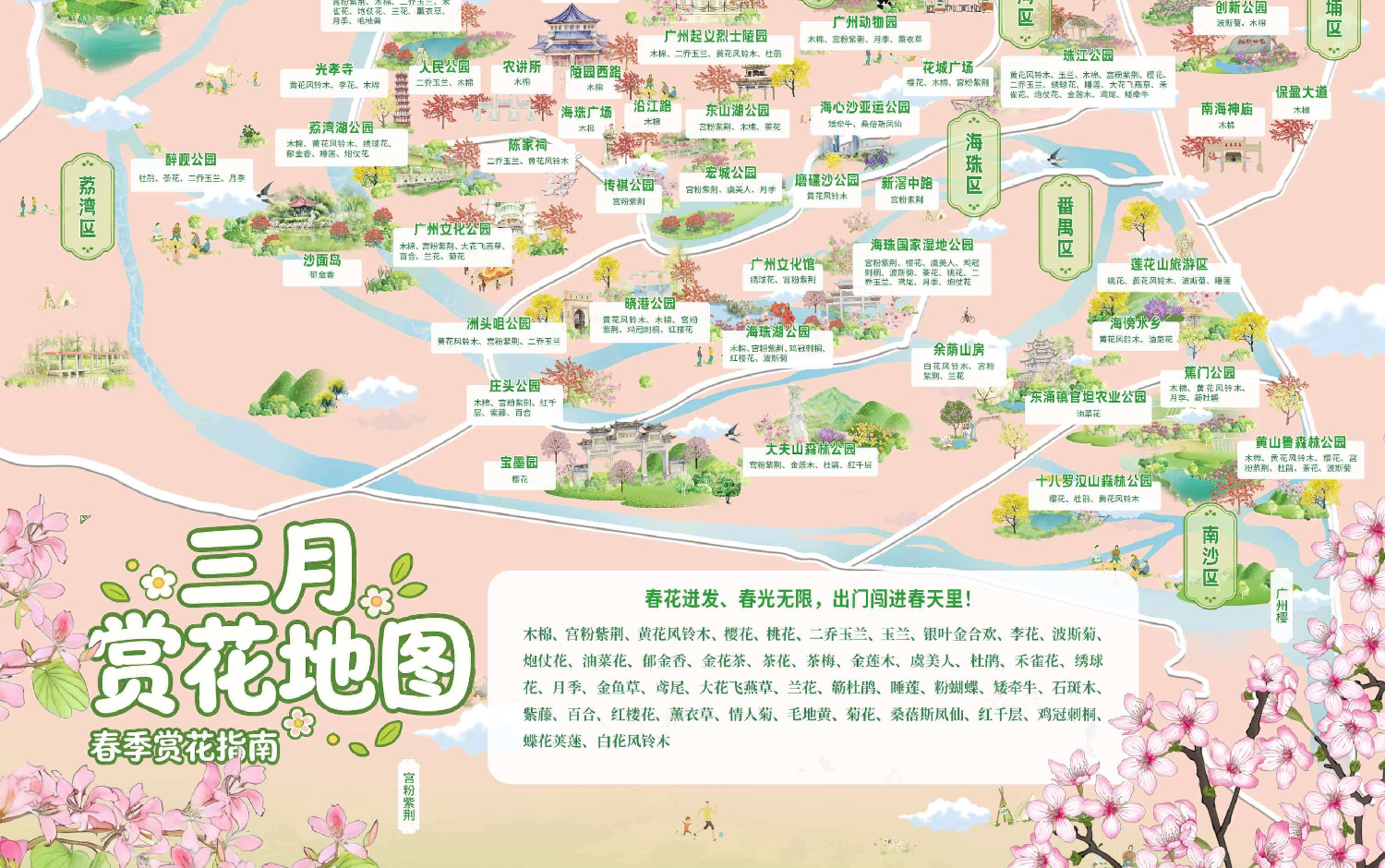 三月赏花地图