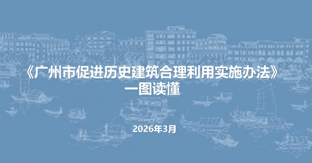 【一图读懂】《广州市促进历史建筑合理利用实施办法》政策解读