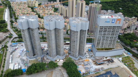 南沙广隆村改造首期安置房封顶