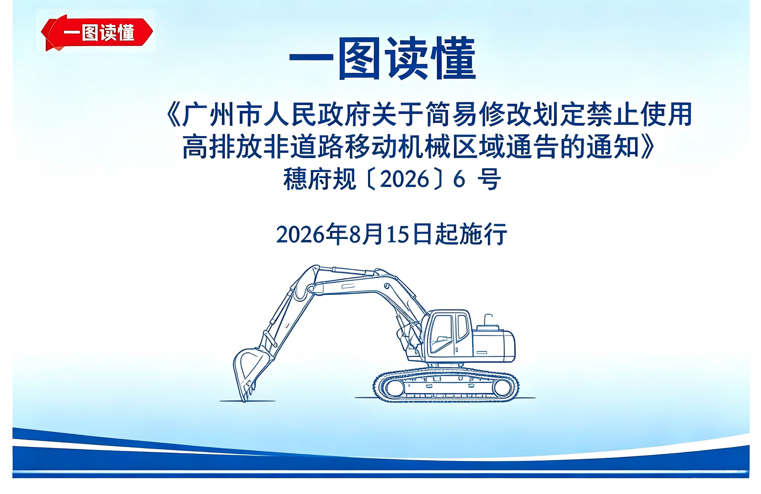 【一图读懂】《大阳城集团娱乐视频关于简易修改划定禁止使用高排放非道路移动机械区域通告的通知》的政策解读